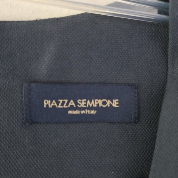 PIAZZA SEMPIONE | Sheath Dress V-neck Slate Gray Sz 12 - Picture 3 of 6